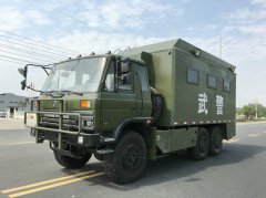 六驅越野餐廚車，東風六驅野外自行式炊事車，炊事作業越野車