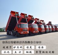 東風天錦280裸車報價，原廠東風天錦前四后八自卸車廠家報價