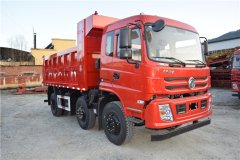 東風華神輕量化前四后四自卸車，東風特商小三軸輕皮自卸車