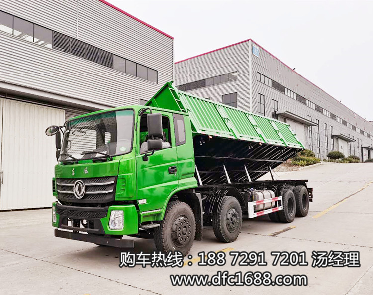 前四后八側翻自卸車圖片 側翻自卸車6.8米 前四后八自卸車翻斗車
