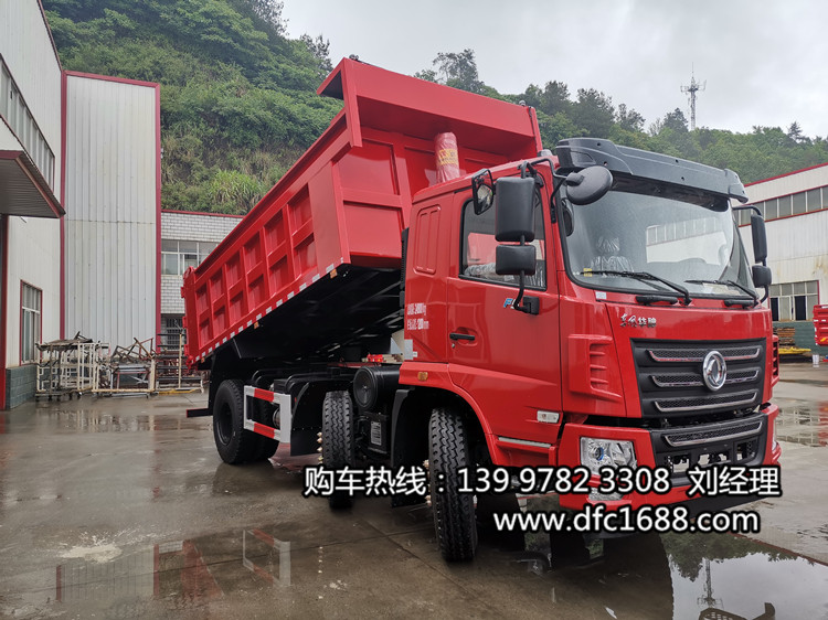 小三橋翻斗自卸車4米8,5米2，前雙后單東風華神5米8自卸車